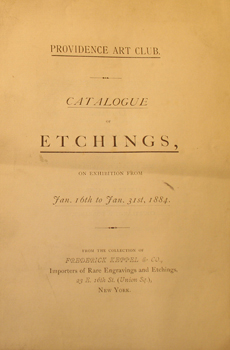 THUMBNAIL - 1884, January 16-31, Catalogue of Etchings