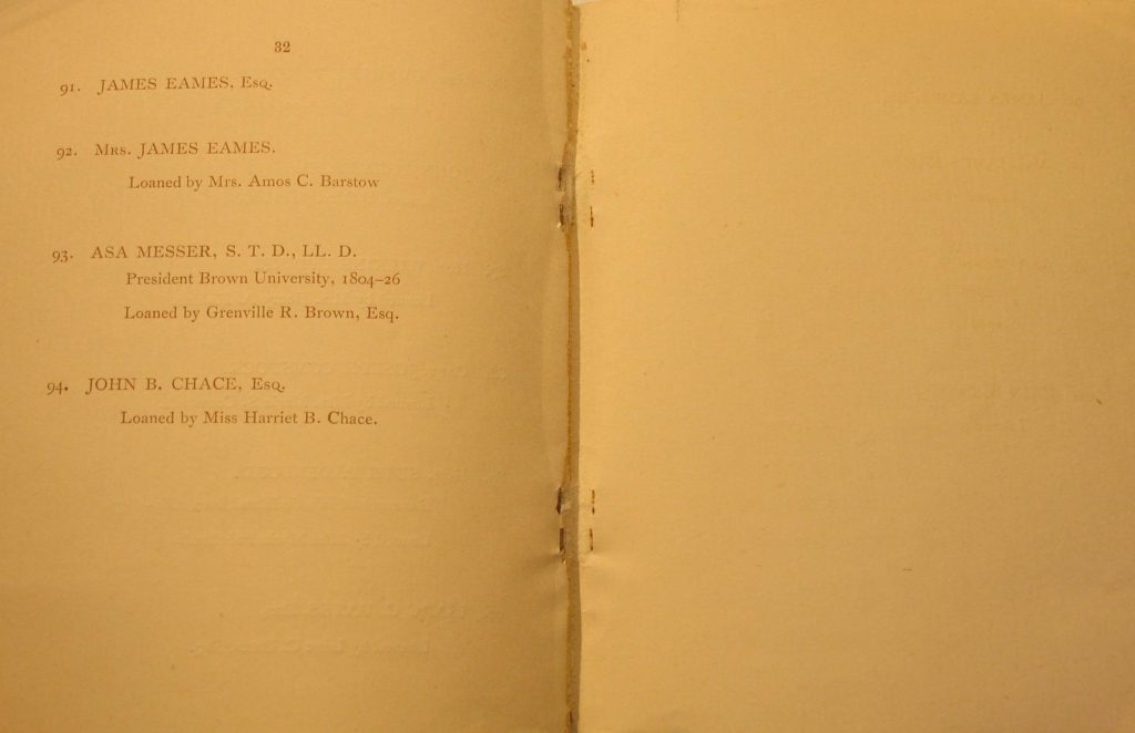 Memorial Exhibition of the works of James S. Lincoln, March 2, 1888, Providence Art Club