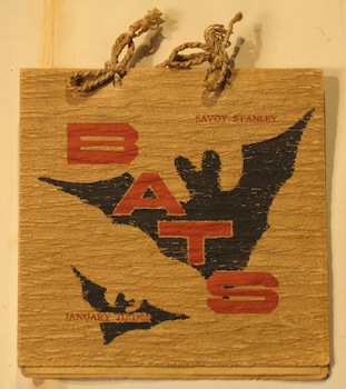 Order of the Bats Menu,  January 21, 1902