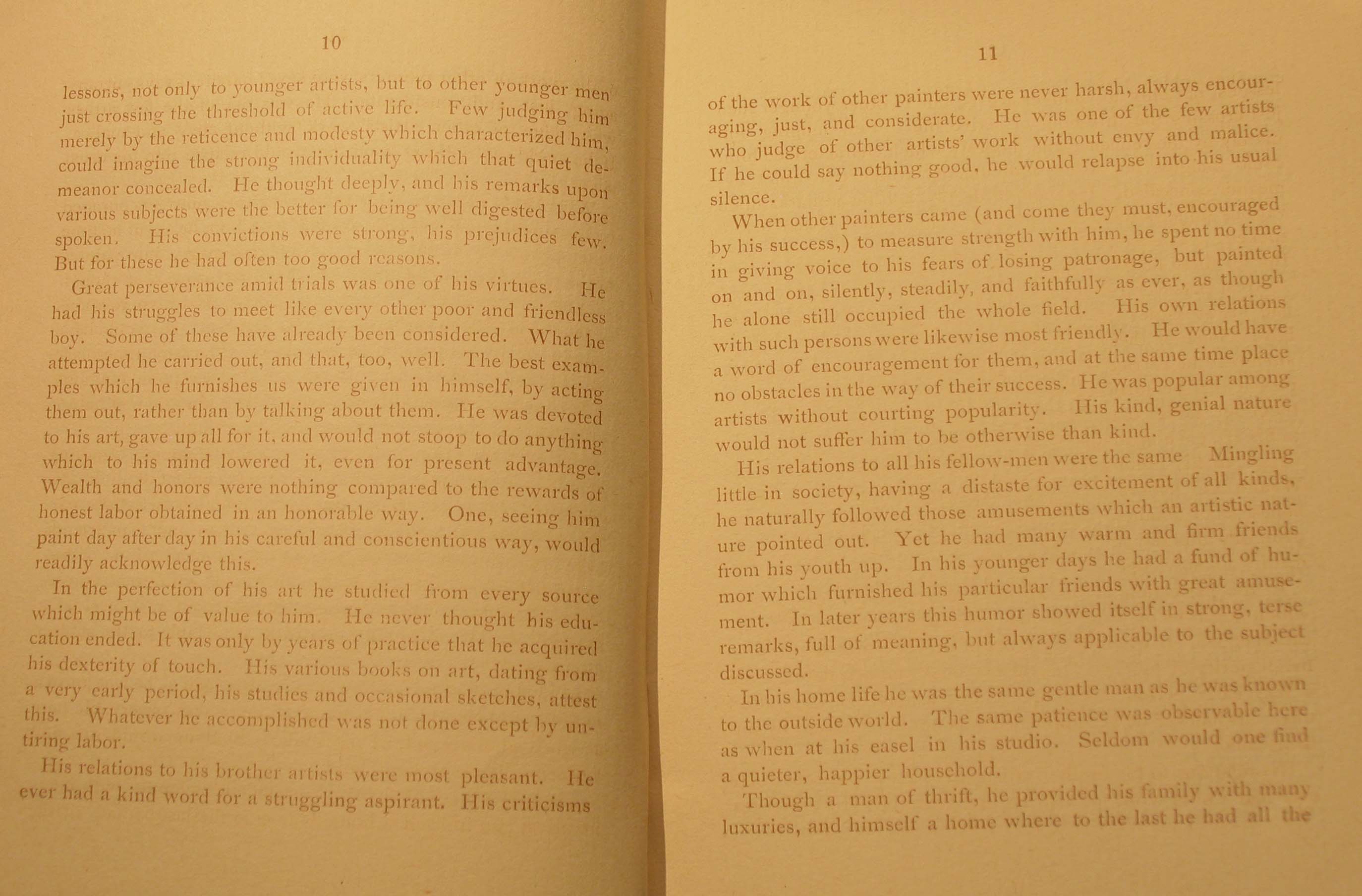 Memorial Exhibition of the works of James S. Lincoln, March 2, 1888, Providence Art Club