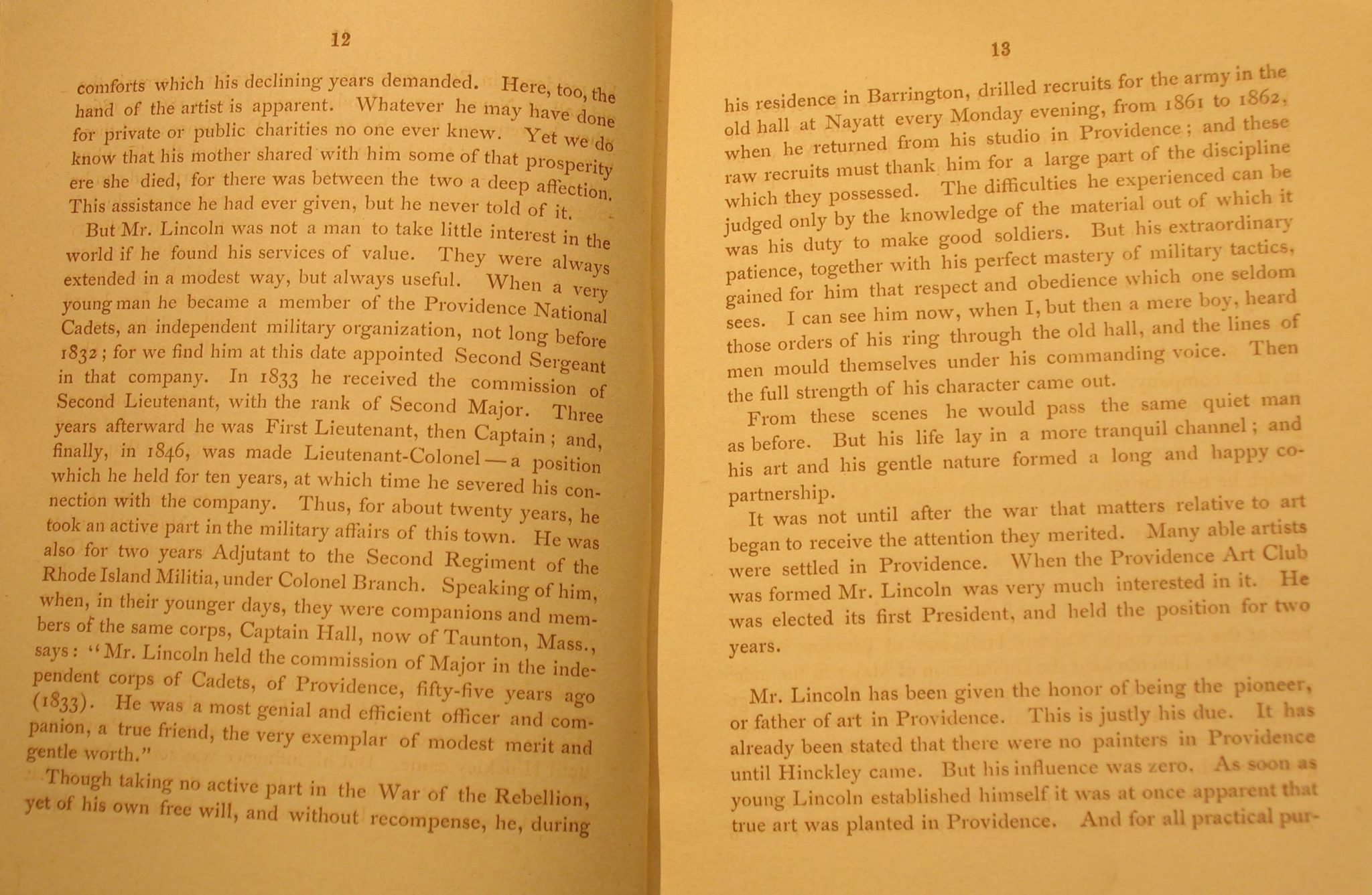 Memorial Exhibition of the works of James S. Lincoln, March 2, 1888, Providence Art Club