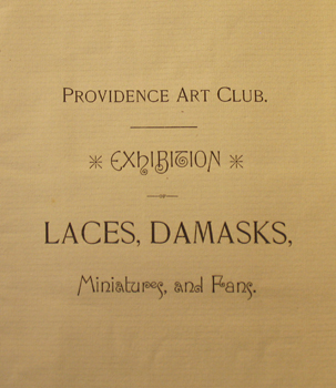 THUMBNAILS - Exhibition of Laces, Damasks, Miniatures, and Fans - March 19, 1885